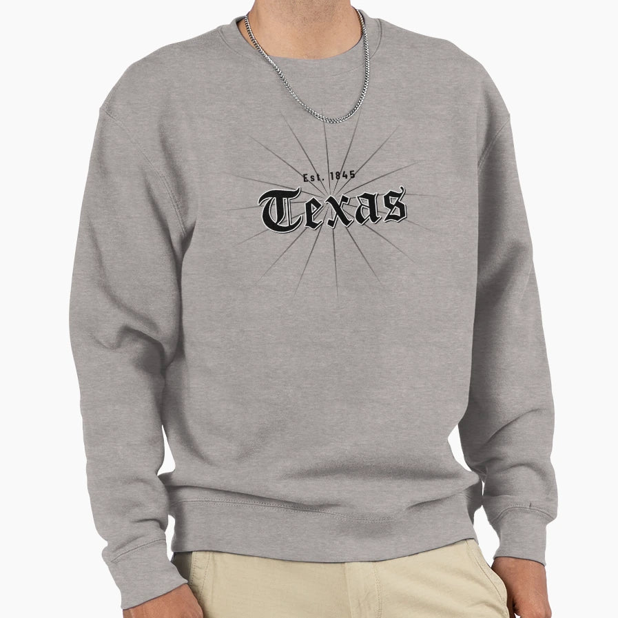 Texas Est 1845 T-Shirt - Novelty Apparel for Adults - T-Shirt, Sweatshirt, Hoodie