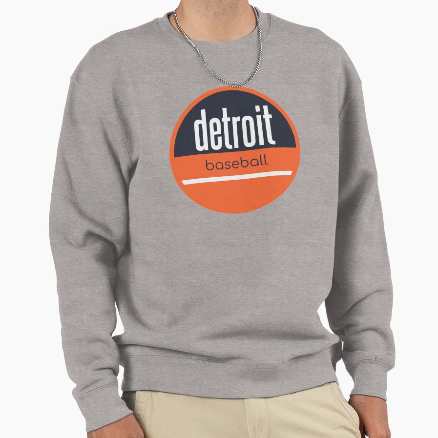 Detroit Baseball Sweatshirt - Graphic Print Men Women - T-Shirt, Sweatshirt, Hoodie