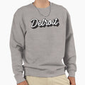 Dimensional Script Detroit Souvenir Sweatshirt - Trendy Graphic for Adults - T-Shirt, Sweatshirt, Hoodie