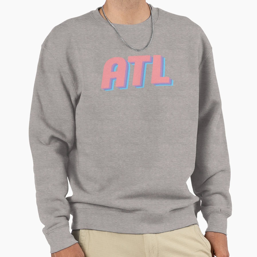 Pastel Atl Sweatshirt - Minimalist Print Men Women - T-Shirt, Sweatshirt, Hoodie