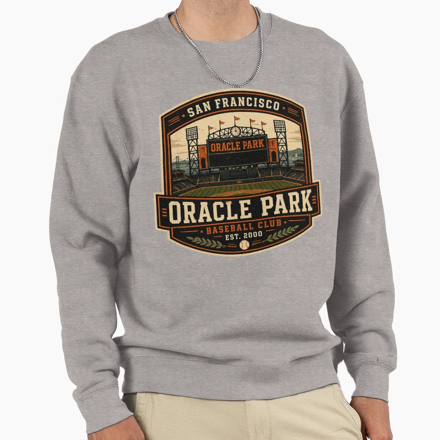 San Francisco Oracle Park Wordmark Sweatshirt - Unique Graphic Men Women - T-Shirt, Sweatshirt, Hoodie