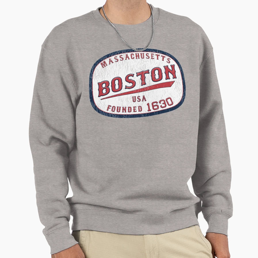 Boston Massachusetts Sweatshirt - Casual Everyday Wear Men Women - T-Shirt, Sweatshirt, Hoodie