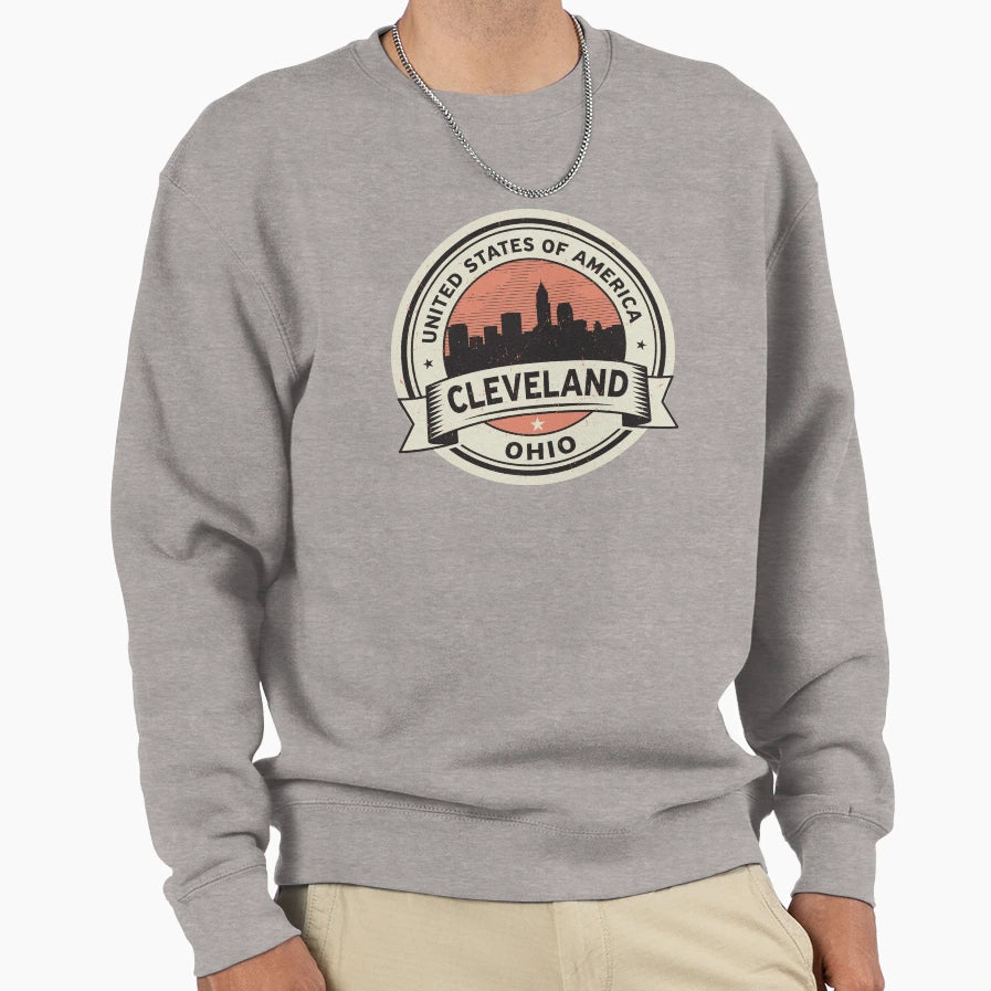 Cleveland Ohio Usa Sweatshirt - Casual Everyday Wear for Adults - T-Shirt, Sweatshirt, Hoodie
