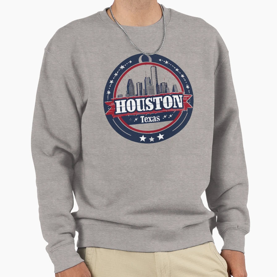 Houston Texas Sweatshirt - Fun Novelty Design Men Women - T-Shirt, Sweatshirt, Hoodie