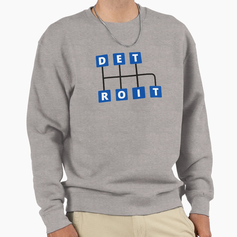 Detroit Transmission Sweatshirt - Unique Graphic Unisex - T-Shirt, Sweatshirt, Hoodie