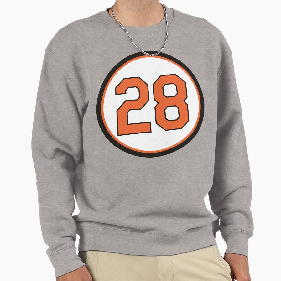 Randy Myers 28 Jersey Number Sweatshirt - Minimalist Print Men Women - T-Shirt, Sweatshirt, Hoodie