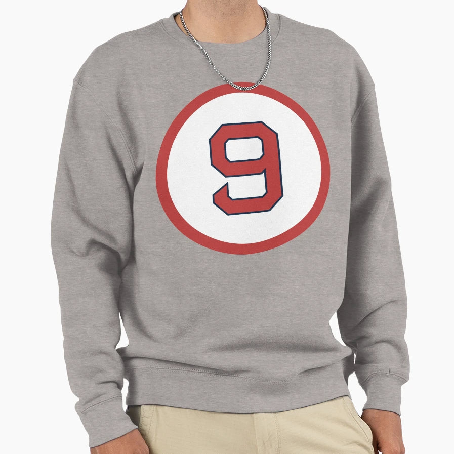 Ted Williams 9 Jersey Number Sweatshirt - Casual Everyday Wear for Adults - T-Shirt, Sweatshirt, Hoodie