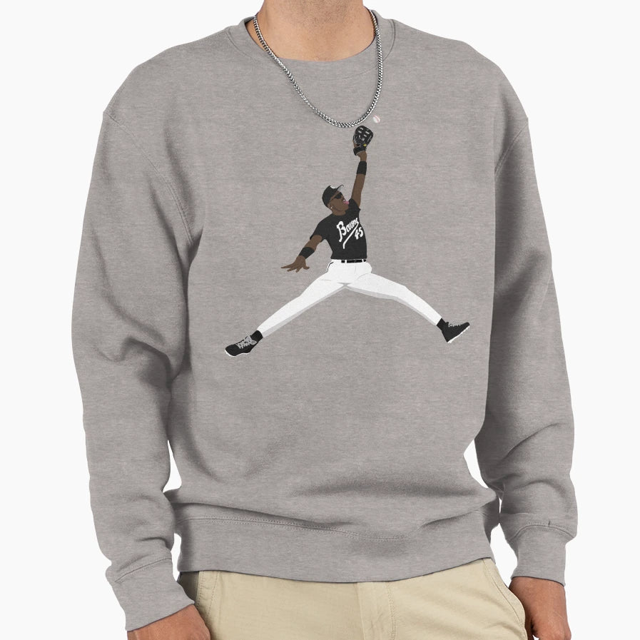Jumpman Baseball Sweatshirt - Minimalist Print Men Women - T-Shirt, Sweatshirt, Hoodie