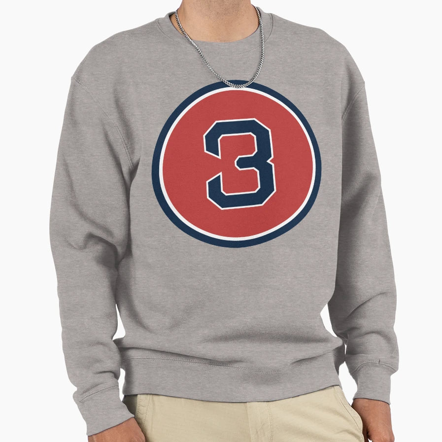 Jimmie Foxx 3 Jersey Number Sweatshirt - Graphic Print for Adults - T-Shirt, Sweatshirt, Hoodie