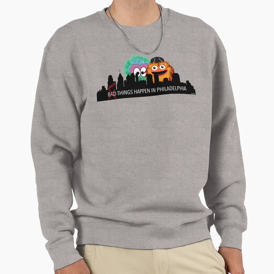 Great Things Happen Philadelphia Sweatshirt - Aesthetic Graphic for Adults - T-Shirt, Sweatshirt, Hoodie