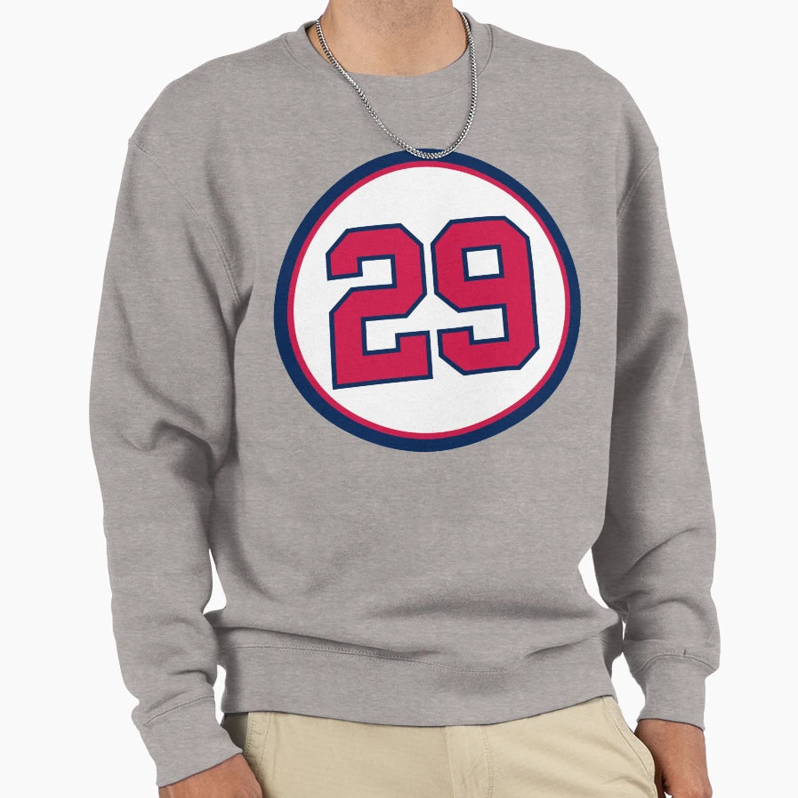 John Smoltz 29 Jersey Number Sweatshirt - Aesthetic Graphic Unisex - T-Shirt, Sweatshirt, Hoodie