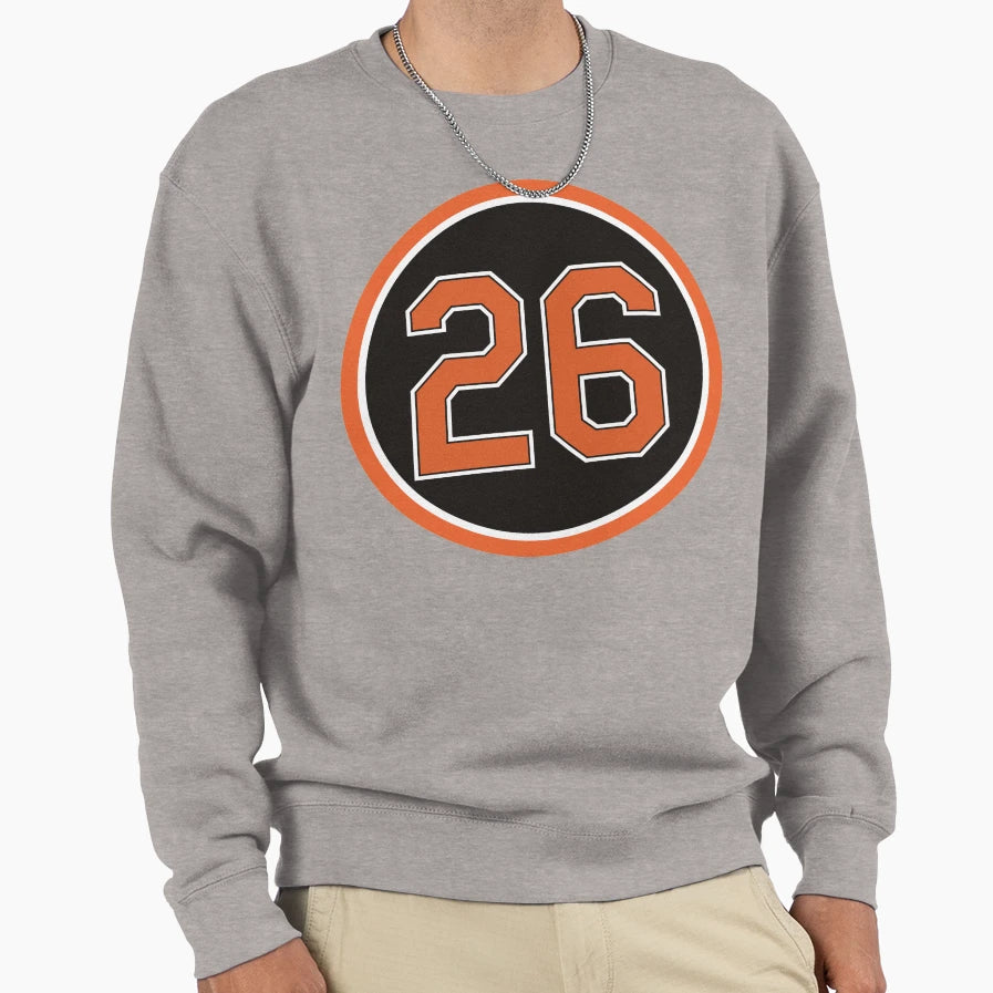 Boog Powell 26 Jersey Number Sweatshirt - Custom Art Print for Adults - T-Shirt, Sweatshirt, Hoodie