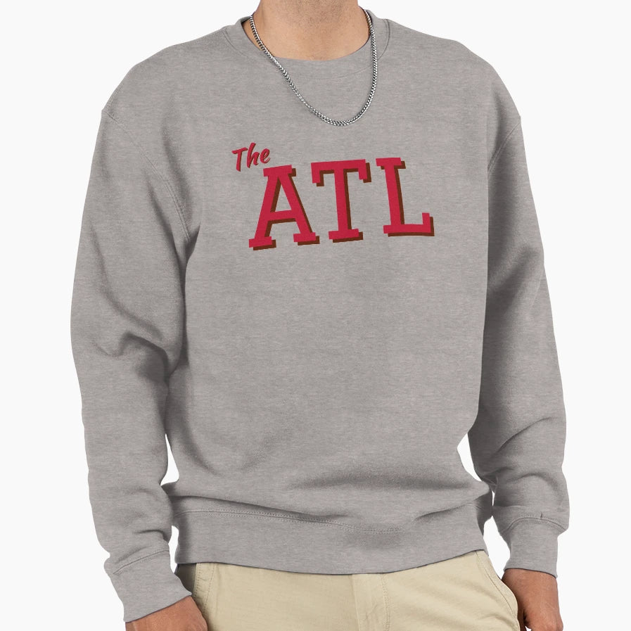 Atl Red Sweatshirt - Graphic Print for Adults - T-Shirt, Sweatshirt, Hoodie