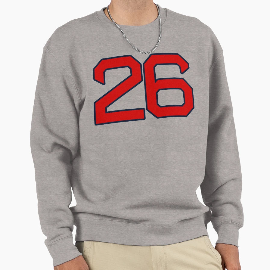 Boston Retired Number 26 And Boston T-Shirt - Graphic Print Men Women - T-Shirt, Sweatshirt, Hoodie