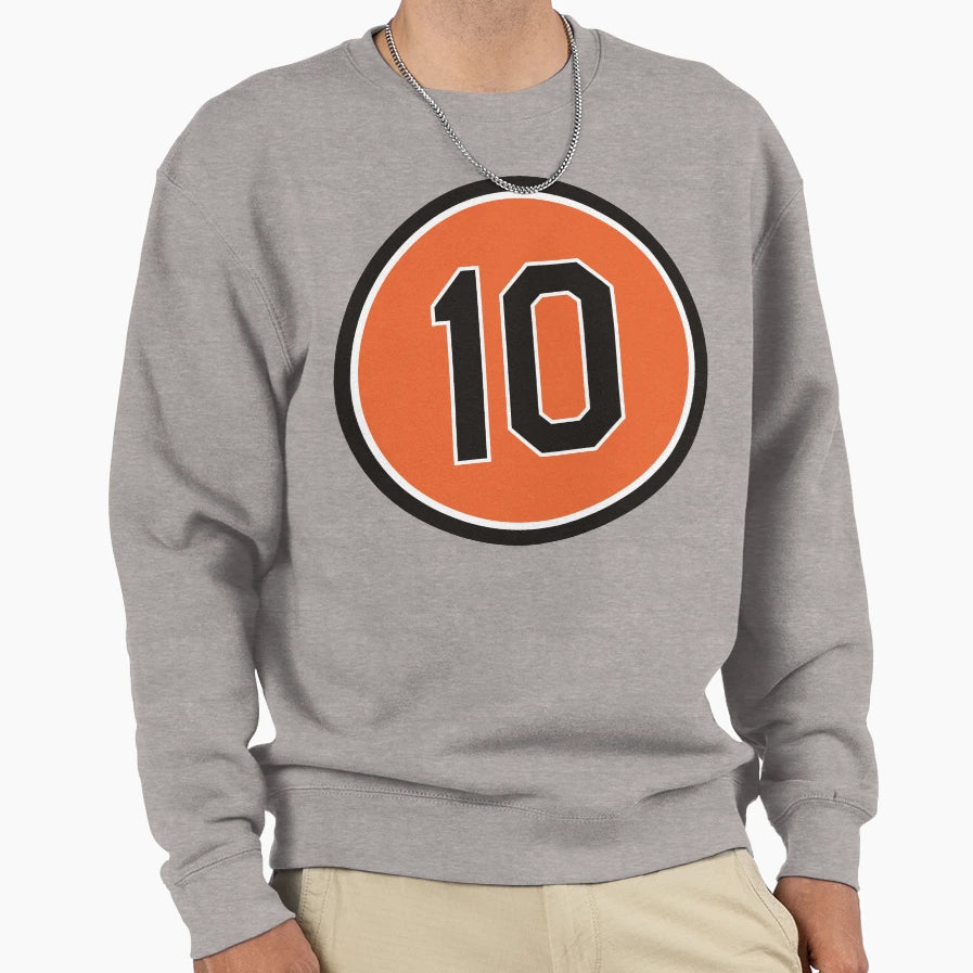 Adam Jones 10 Jersey Number Sweatshirt - Unique Graphic Unisex - T-Shirt, Sweatshirt, Hoodie