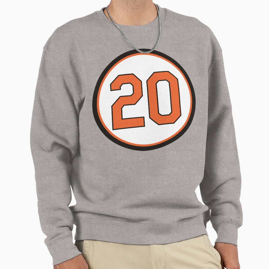 Frank Robinson 20 Jersey Number Sweatshirt - Streetwear Style Unisex - T-Shirt, Sweatshirt, Hoodie