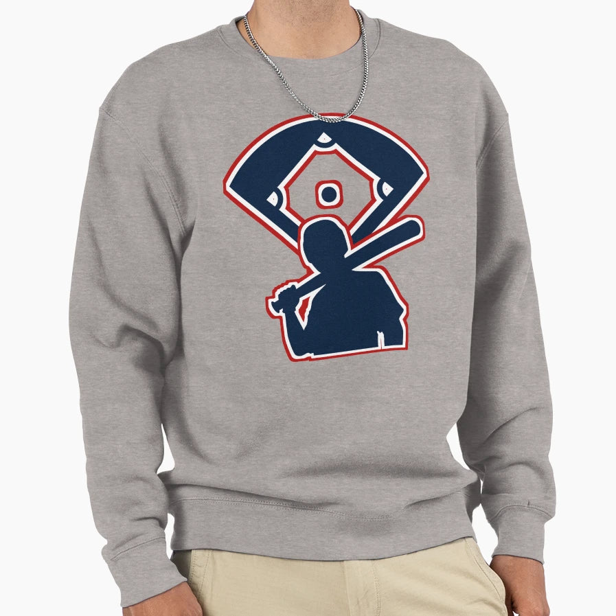 Baseball Player Sweatshirt - Trendy Graphic Unisex - T-Shirt, Sweatshirt, Hoodie