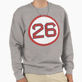 Wade Boggs 26 Jersey Number Sweatshirt - Novelty Apparel Unisex - T-Shirt, Sweatshirt, Hoodie