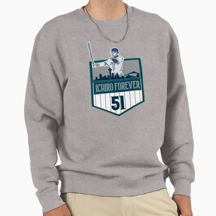 Ichiro Forever And Always Seattle And T-Shirt - Minimalist Print Unisex - T-Shirt, Sweatshirt, Hoodie