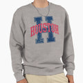 Distressed Collegiate Houston Sweatshirt - Fun Novelty Design for Adults - T-Shirt, Sweatshirt, Hoodie