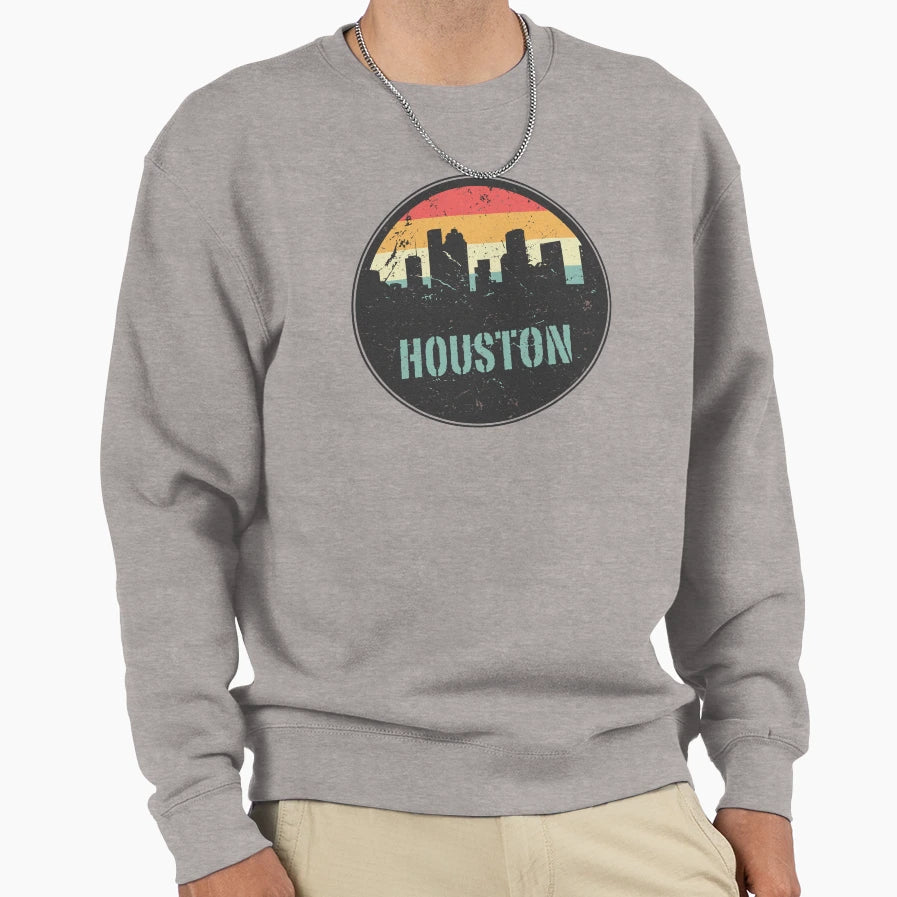 Houston Texas Sweatshirt - Custom Art Print for Adults - T-Shirt, Sweatshirt, Hoodie