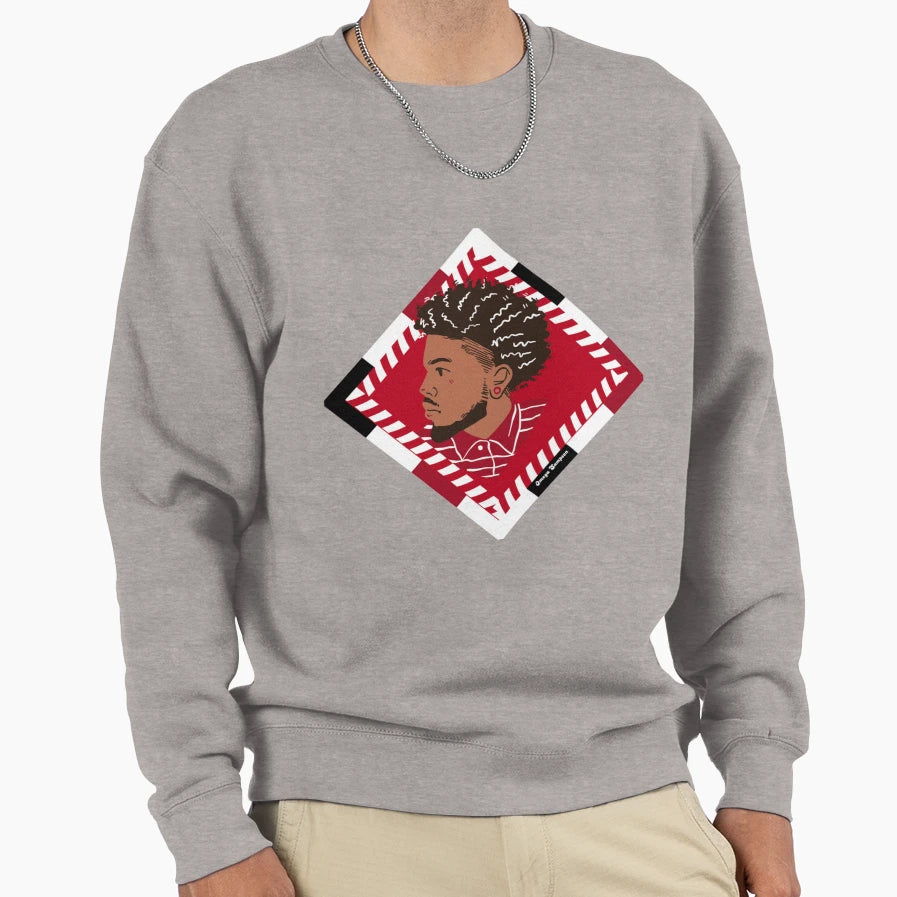Brother Red And White Sweatshirt - Streetwear Style Men Women - T-Shirt, Sweatshirt, Hoodie