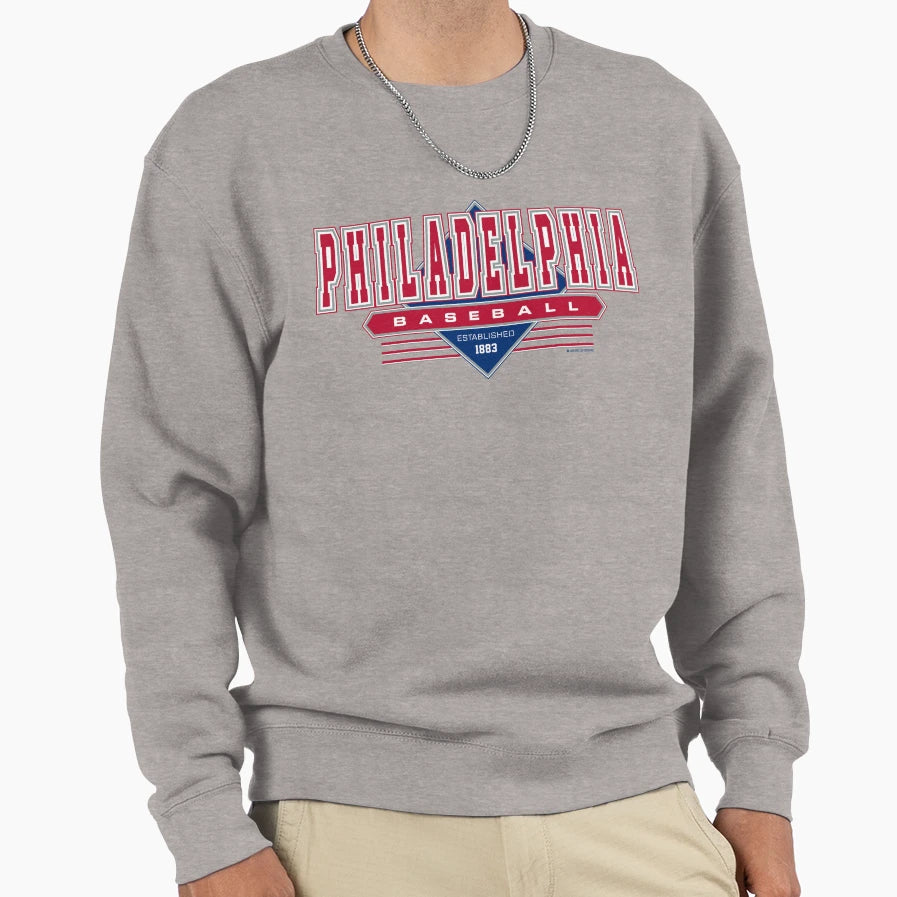 Philadelphia Philly Baseball Sweatshirt - Trendy Graphic Men Women - T-Shirt, Sweatshirt, Hoodie