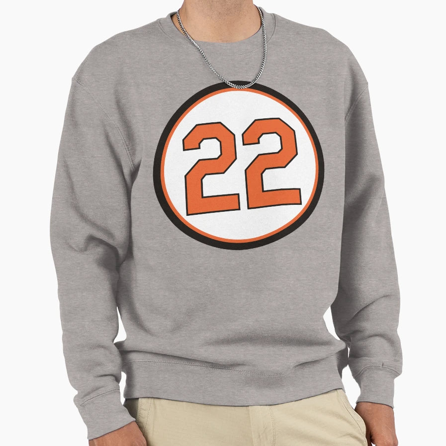 Jim Palmer 22 Jersey Number Sweatshirt - Graphic Print for Adults - T-Shirt, Sweatshirt, Hoodie