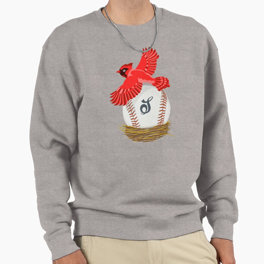 Play Ball Cardinal Baseball Sweatshirt - Streetwear Style Men Women - T-Shirt, Sweatshirt, Hoodie