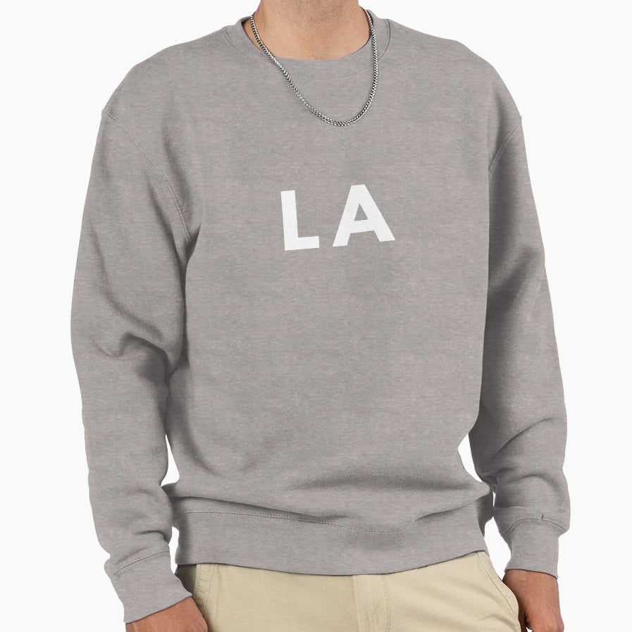 La Los Angeles Sweatshirt - Minimalist Print Unisex - T-Shirt, Sweatshirt, Hoodie