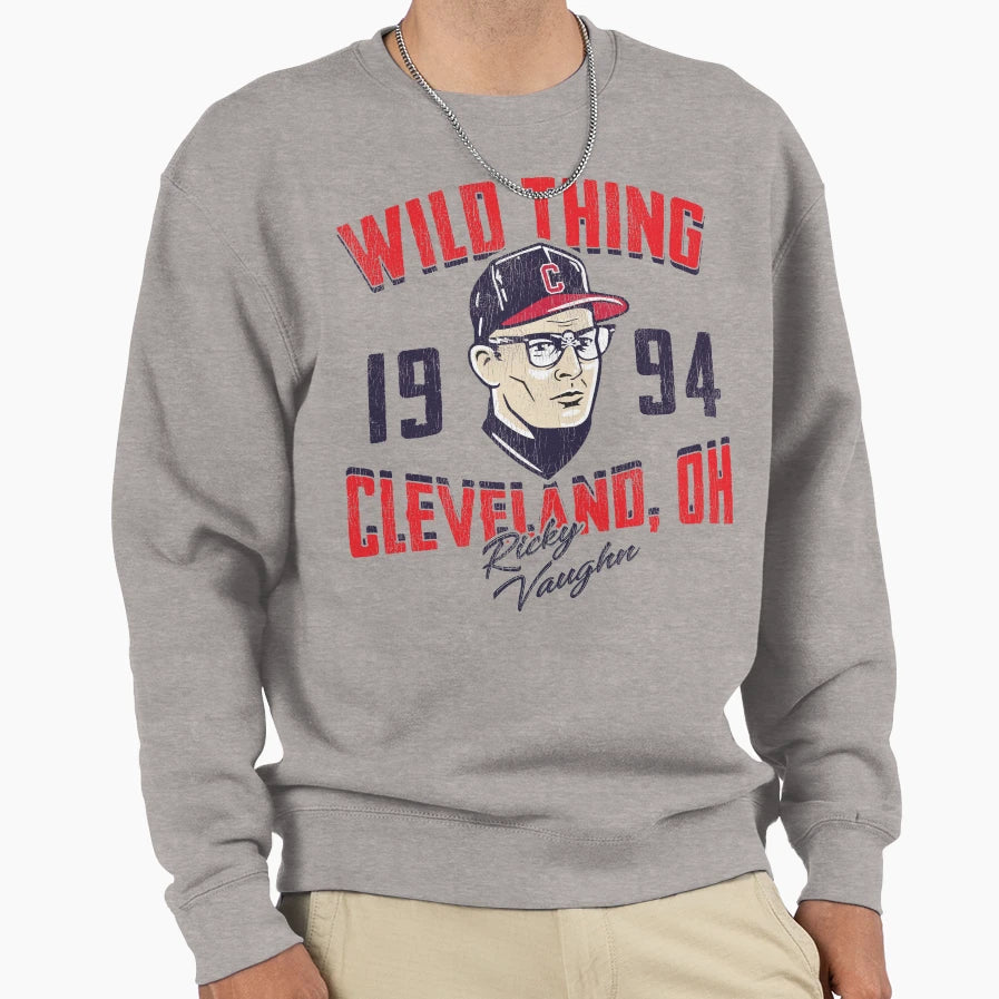 Wild Thing Cleveland Ohio Lts Worn Sweatshirt - Custom Art Print for Adults - T-Shirt, Sweatshirt, Hoodie