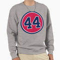 Hank Aaron 44 Jersey Number Sweatshirt - Custom Art Print Men Women - T-Shirt, Sweatshirt, Hoodie