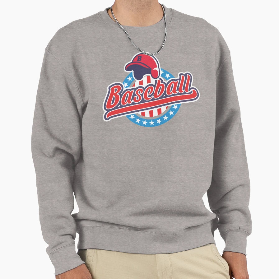 Baseball Sweatshirt - Fun Novelty Design for Adults - T-Shirt, Sweatshirt, Hoodie