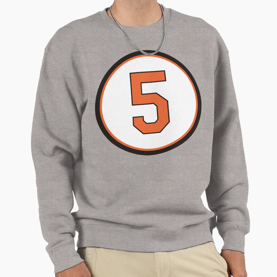 Brooks Robinson 5 Jersey Number Sweatshirt - Fun Novelty Design for Adults - T-Shirt, Sweatshirt, Hoodie