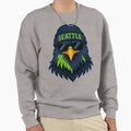 Seattle Seahawk Fan Art Sweatshirt - Fun Novelty Design Unisex - T-Shirt, Sweatshirt, Hoodie