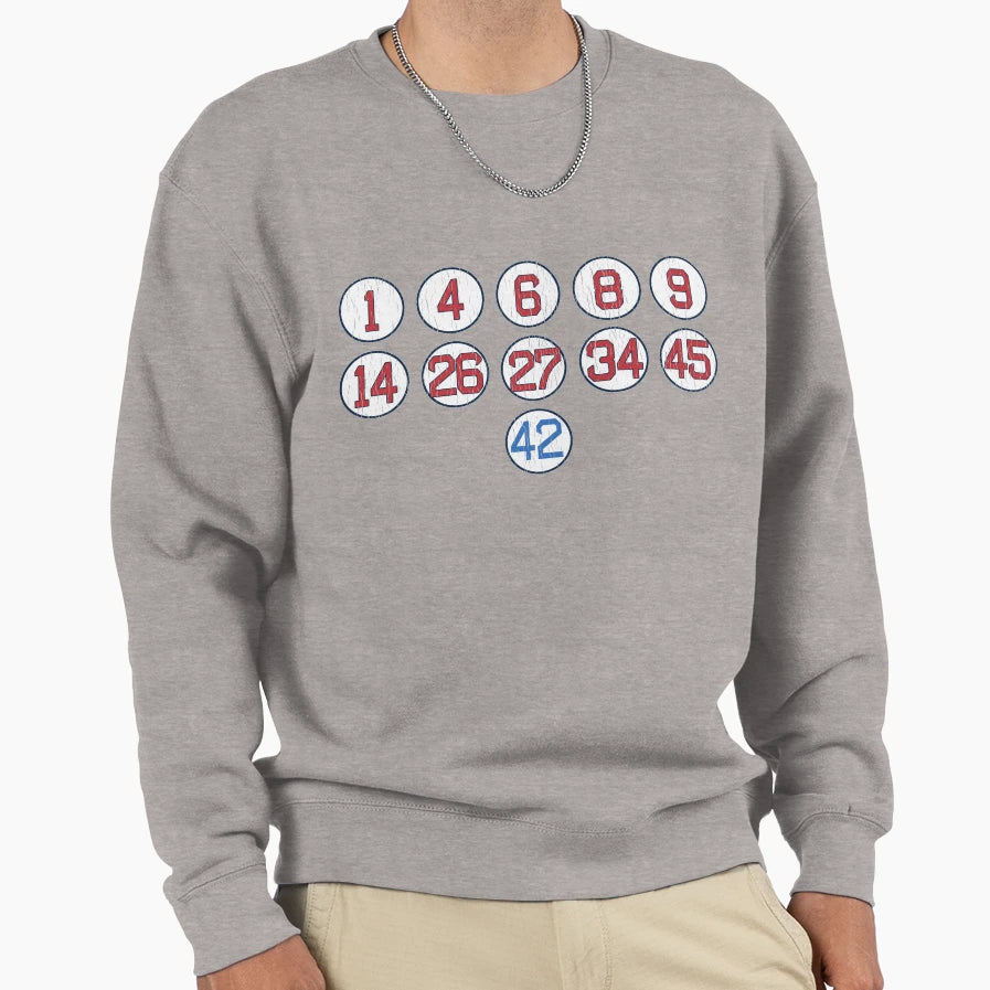 Whats Number Boston Sweatshirt - Minimalist Print for Adults - T-Shirt, Sweatshirt, Hoodie