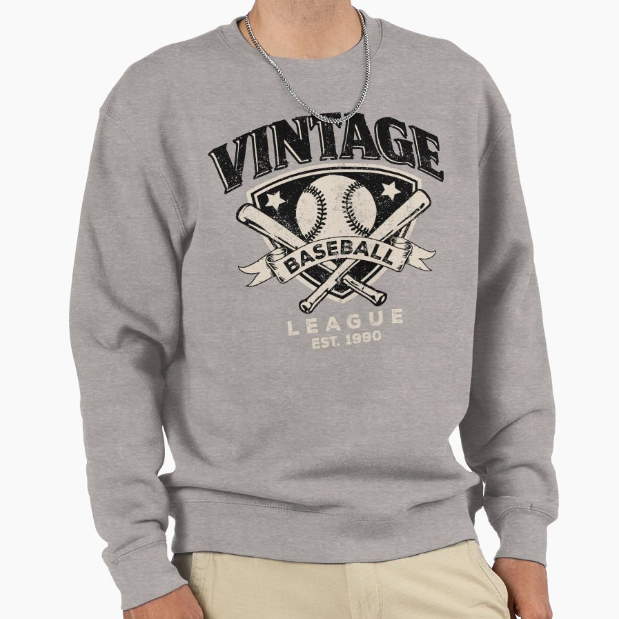 Baseball Baseball League Sweatshirt - Casual Everyday Wear for Adults - T-Shirt, Sweatshirt, Hoodie