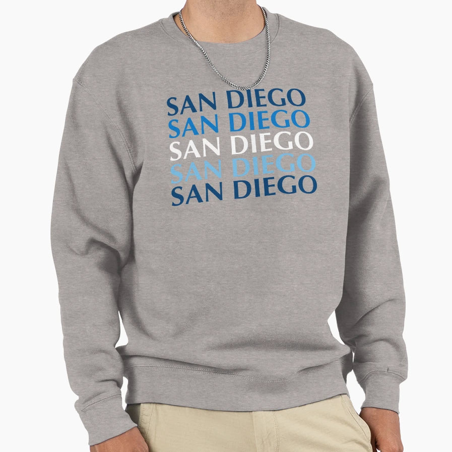 Usd San Diego Text Art Sweatshirt - Minimalist Print for Adults - T-Shirt, Sweatshirt, Hoodie