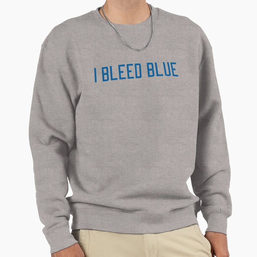 I Bleed Blue Sweatshirt - Minimalist Print Men Women - T-Shirt, Sweatshirt, Hoodie