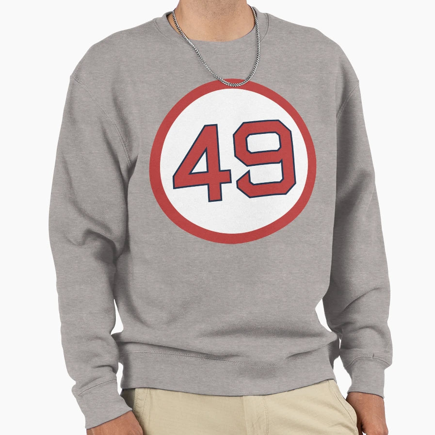 Tim Wakefield 49 Jersey Number Sweatshirt - Fun Novelty Design Unisex - T-Shirt, Sweatshirt, Hoodie
