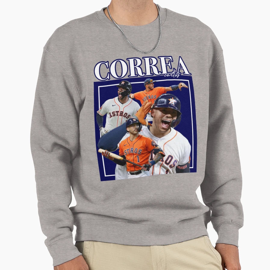 Carlos Correa Sweatshirt - Aesthetic Graphic Unisex - T-Shirt, Sweatshirt, Hoodie