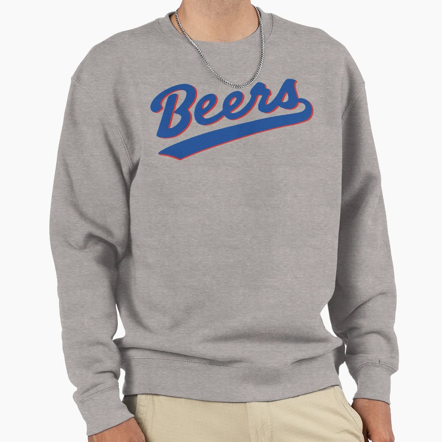 Beers Milwaukee Beers Sweatshirt - Fun Novelty Design for Adults - T-Shirt, Sweatshirt, Hoodie
