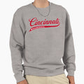 Script Cincinnati Baseball Sweatshirt - Unique Graphic Men Women - T-Shirt, Sweatshirt, Hoodie