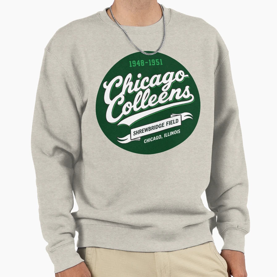 Chicago Colleens Womens Baseball Sweatshirt - Fun Novelty Design Unisex - T-Shirt, Sweatshirt, Hoodie