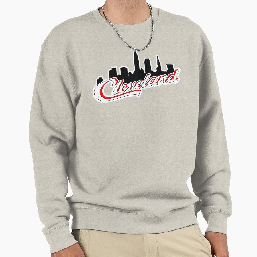 Cleveland Skyline Sweatshirt - Unique Graphic Men Women - T-Shirt, Sweatshirt, Hoodie
