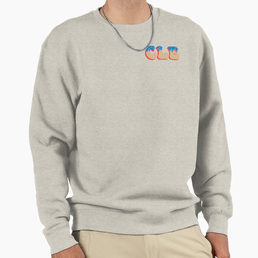 Cle Baseball Donut Sweatshirt - Custom Art Print for Adults - T-Shirt, Sweatshirt, Hoodie