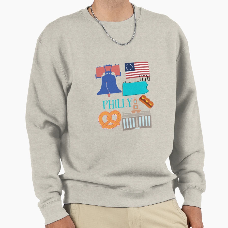 Philadelphia Sweatshirt - Trendy Graphic Men Women - T-Shirt, Sweatshirt, Hoodie