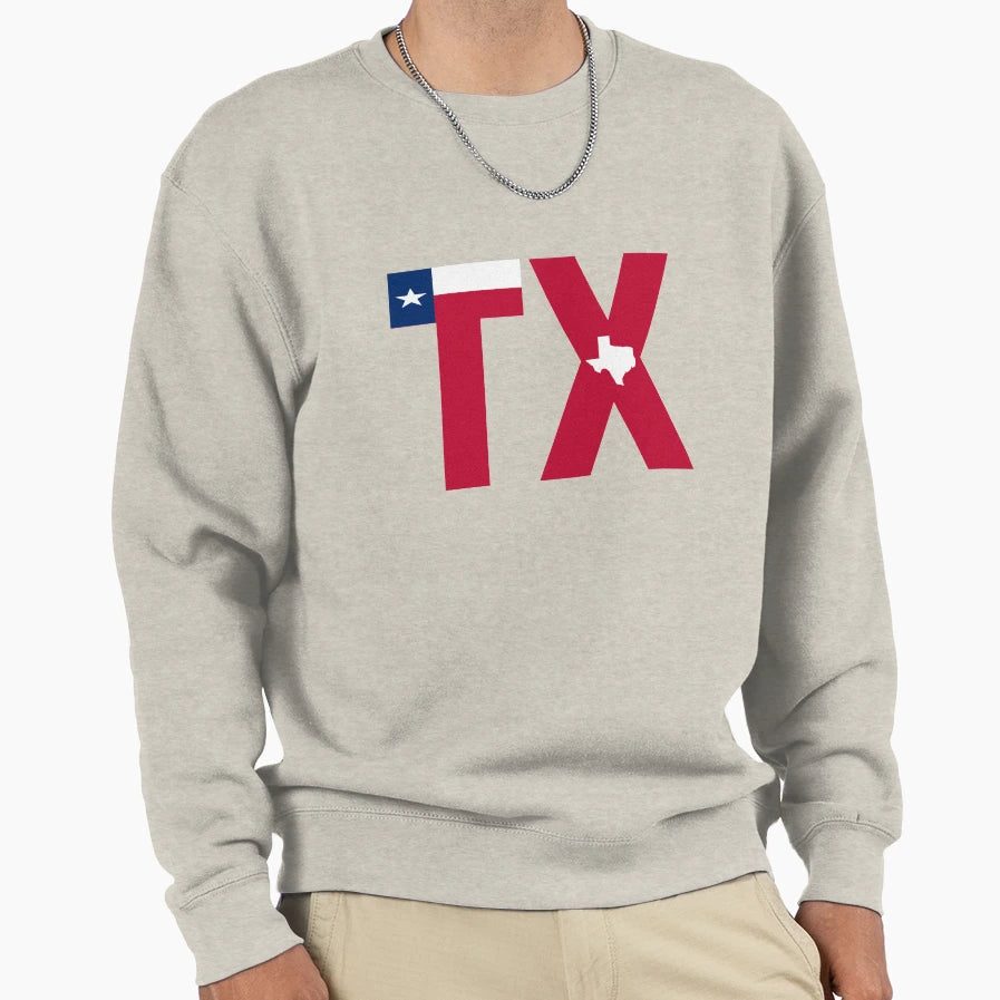 Tx Texas State Sweatshirt - Aesthetic Graphic for Adults - T-Shirt, Sweatshirt, Hoodie
