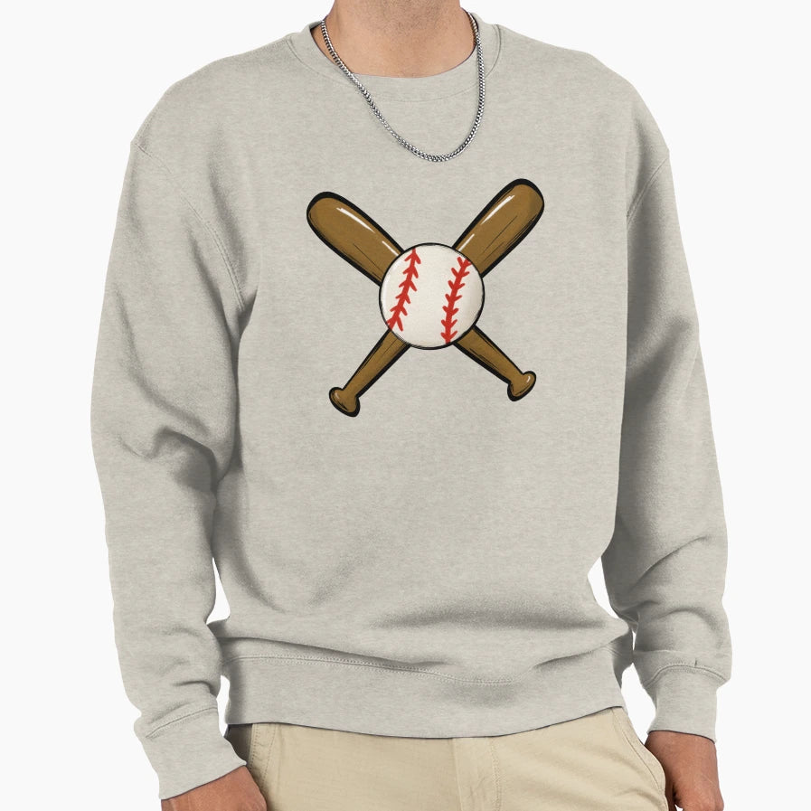 Baseball Sweatshirt - Graphic Print Men Women - T-Shirt, Sweatshirt, Hoodie