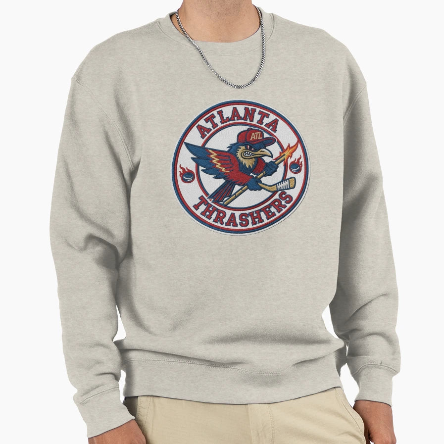 Atlanta Thrashers Hockey Team Logo Sweatshirt - Aesthetic Graphic Unisex - T-Shirt, Sweatshirt, Hoodie